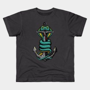 Snake Anchor Kids T-Shirt